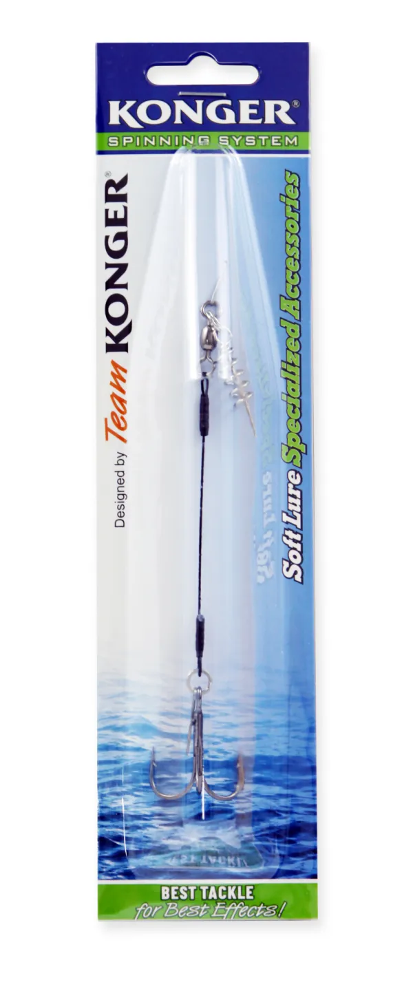 SNECI - Horgász webshop és horgászbolt - KONGER Swimbait System Single Stinger 1/0 9cm 27kg Spinning System