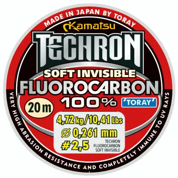 SNECI - Horgász webshop és horgászbolt - KAMATSU Techron Fluorocarbon 100% Soft Invisible 0.128mm/20m
