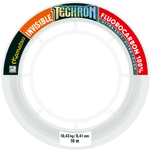 SNECI - Horgász webshop és horgászbolt - KAMATSU Techron Fluorocarbon 100% Hard Spinning Invisible 0.41mm/10m
