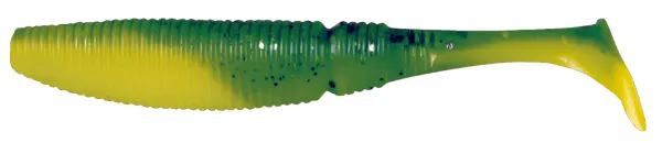 SNECI - Horgász webshop és horgászbolt - KONGER Power Grub 10cm Green hot lemon