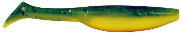 SNECI - Horgász webshop és horgászbolt - KONGER Slim Shad 7.5cm Green hot lemon