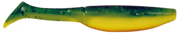 SNECI - Horgász webshop és horgászbolt - KONGER Slim Shad 12.5cm Green hot lemon