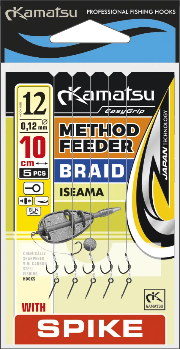 SNECI - Horgász webshop és horgászbolt - KAMATSU Method Feeder Braid Iseama 6 Spike