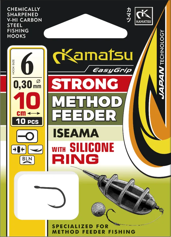 SNECI - Horgász webshop és horgászbolt - KAMATSU Method Feeder Strong Iseama 6 with Silicone Ring