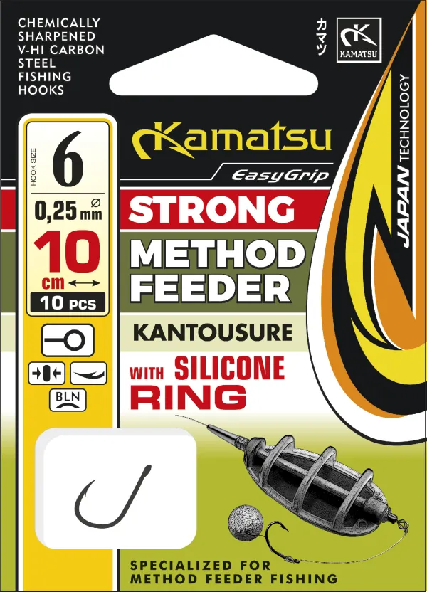 SNECI - Horgász webshop és horgászbolt - KAMATSU Method Feeder Strong Kantousure 6 with Silicone Ring