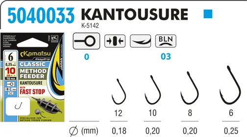 SNECI - Horgász webshop és horgászbolt - KAMATSU Method Feeder Classic Kantousure 10 Fast Stop
