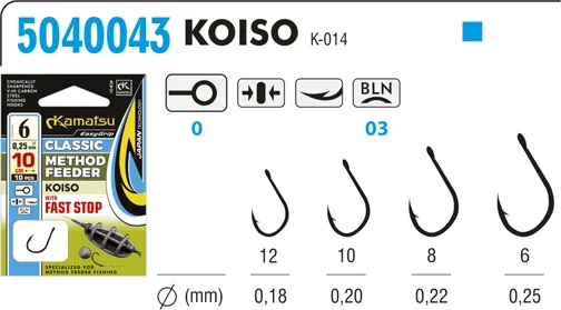 SNECI - Horgász webshop és horgászbolt - KAMATSU Method Feeder Classic Koiso 8 Fast Stop