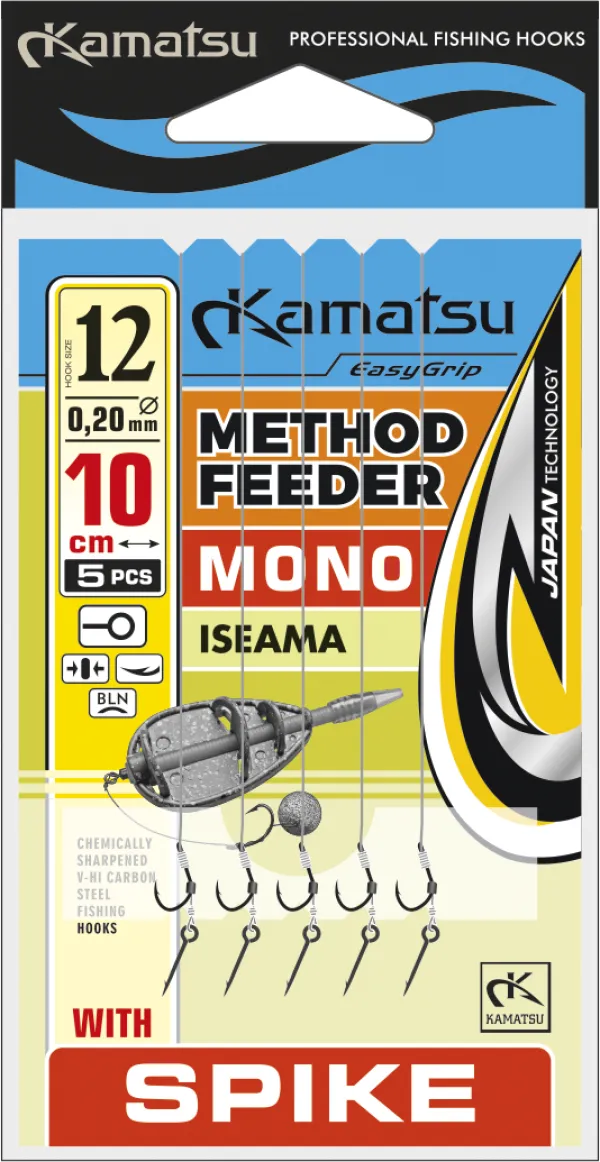 SNECI - Horgász webshop és horgászbolt - KAMATSU Method Feeder Mono Iseama 6 Spike