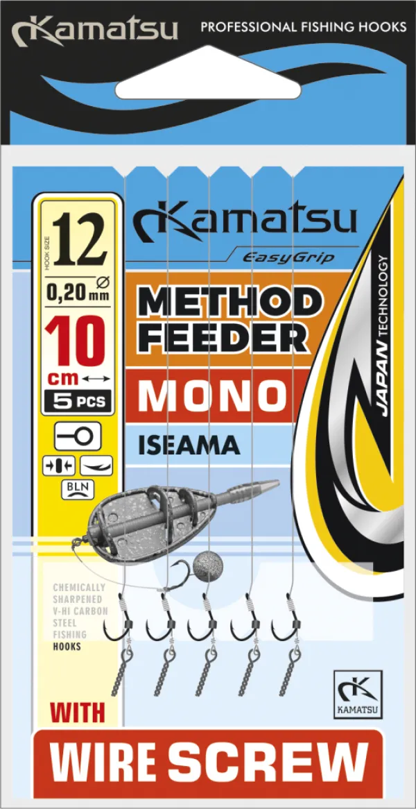 SNECI - Horgász webshop és horgászbolt - KAMATSU Method Feeder Mono Iseama 6 Wire Screw