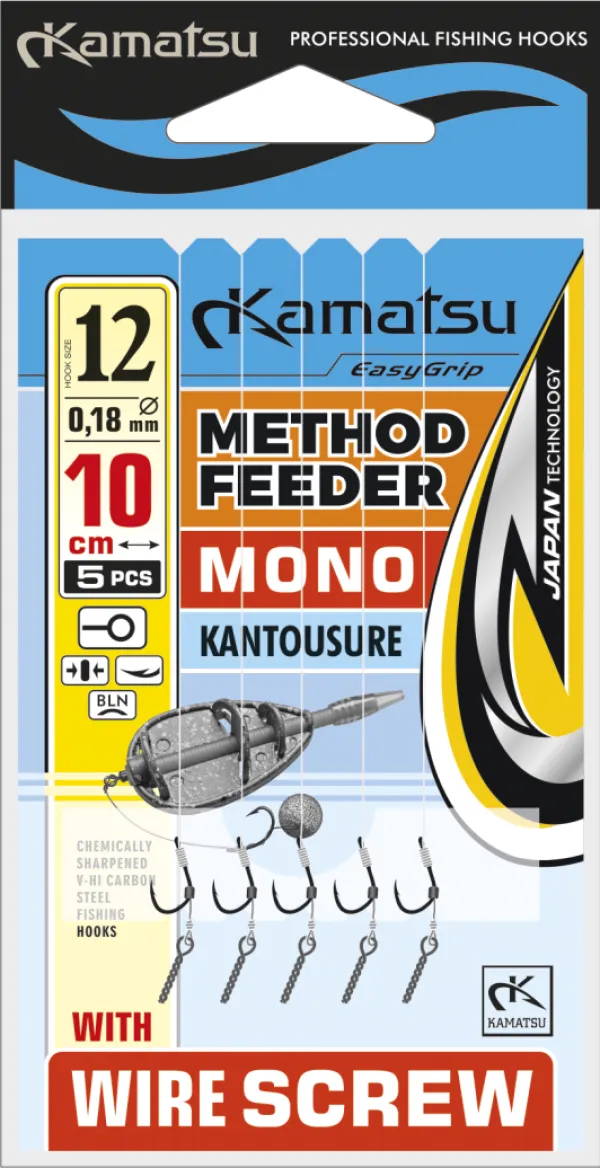 SNECI - Horgász webshop és horgászbolt - KAMATSU Method Feeder Mono Kantousure 6 Wire Screw