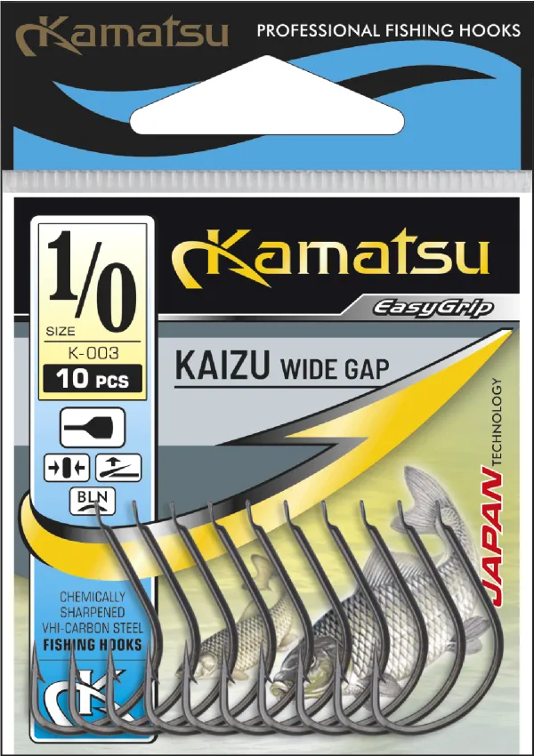 SNECI - Horgász webshop és horgászbolt - KAMATSU Kamatsu Kaizu 1/0 Black Nickel Flatted