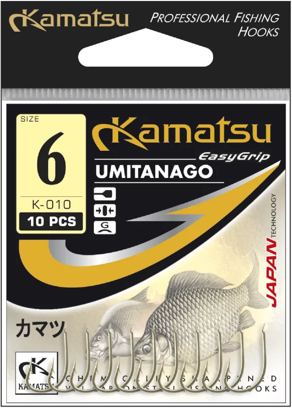 SNECI - Horgász webshop és horgászbolt - KAMATSU Kamatsu Umitanago 8 Black Nickel Flatted