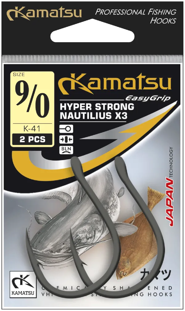 SNECI - Horgász webshop és horgászbolt - KAMATSU Kamatsu Hyper Strong Nautilius X3 9/0 Gold Ringed
