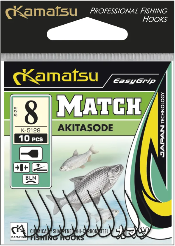 SNECI - Horgász webshop és horgászbolt - KAMATSU Kamatsu Akitasode Match 8 Black Nickel Flatted