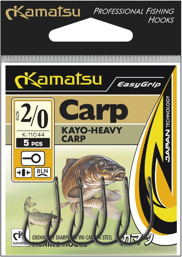SNECI - Horgász webshop és horgászbolt - KAMATSU Kamatsu Kayo Heavy Carp 10 Black Nickel Ringed
