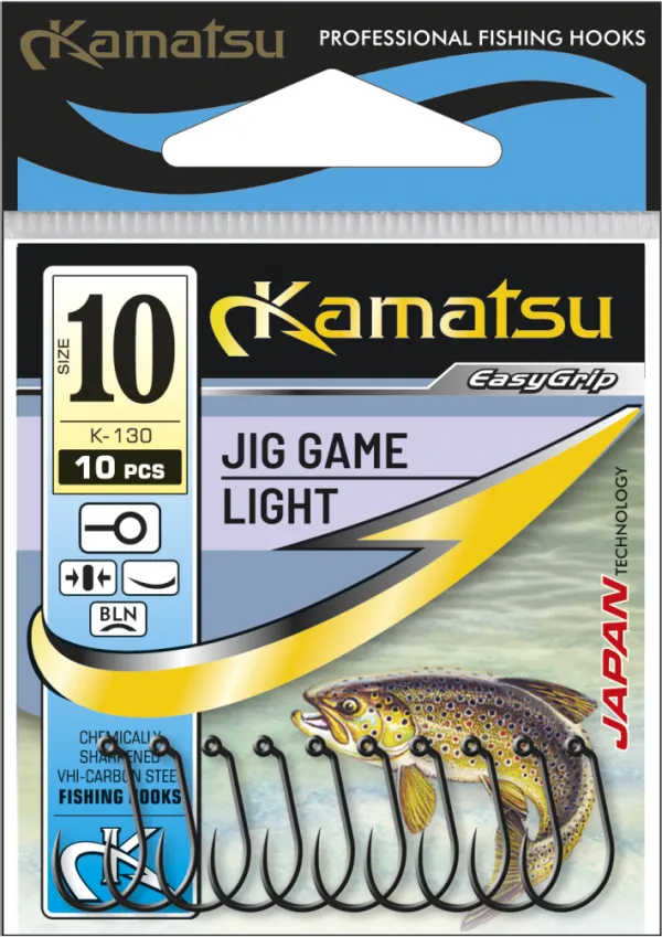 SNECI - Horgász webshop és horgászbolt - KAMATSU Kamatsu Jig Game Light 6 Black Nickel Ringed