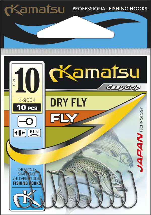 SNECI - Horgász webshop és horgászbolt - KAMATSU Kamatsu Dry Fly 8 Black Nickel Ringed