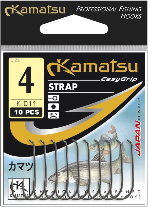 SNECI - Horgász webshop és horgászbolt - KAMATSU Kamatsu Strap 10 Black Nickel Ringed