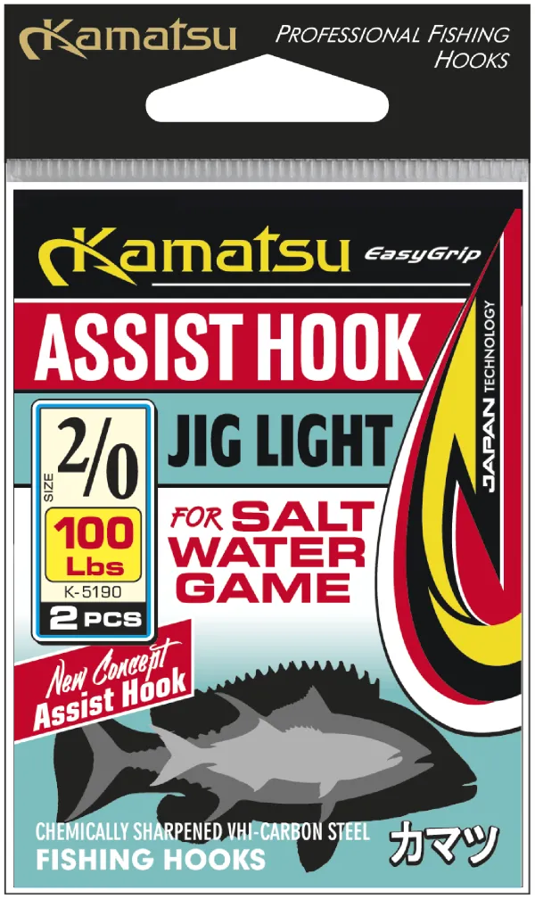 SNECI - Horgász webshop és horgászbolt - KAMATSU Kamatsu Assist Hook Jig Light 1/0 100lbs
