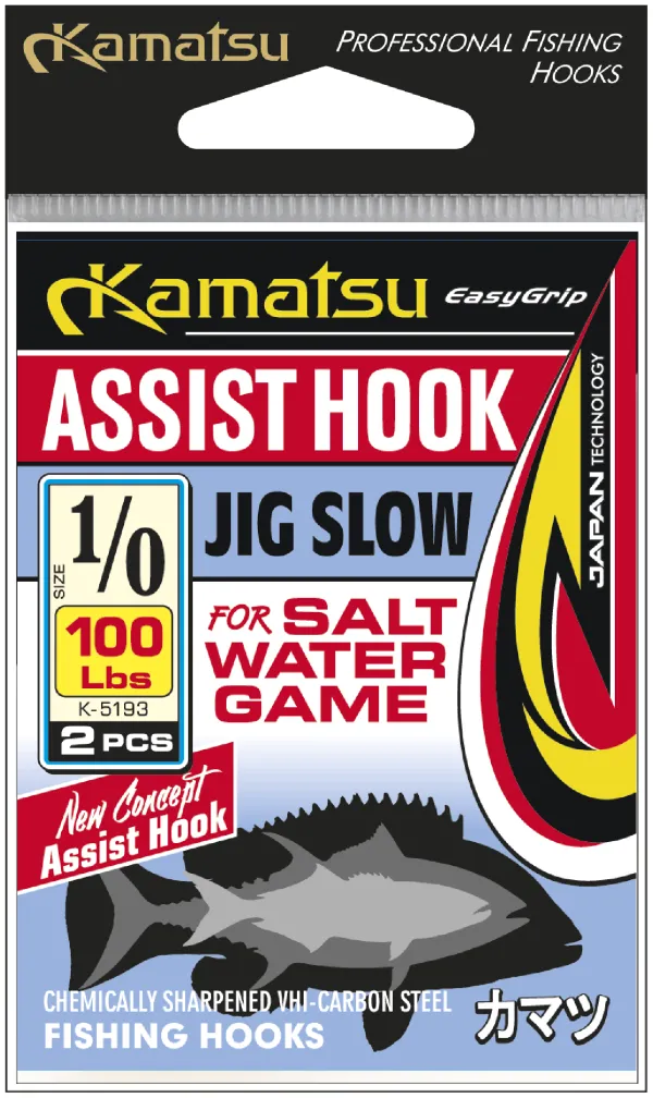 SNECI - Horgász webshop és horgászbolt - KAMATSU Kamatsu Assist Hook Jig Slow 2/0 100lbs