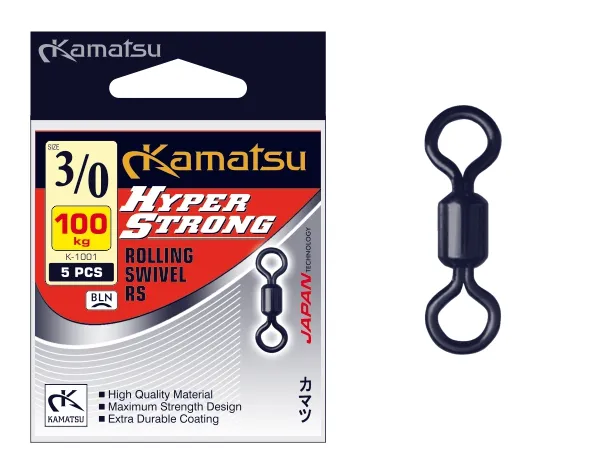 SNECI - Horgász webshop és horgászbolt - KAMATSU Hyper Strong Swivel RS 1/0 60kg K-1001