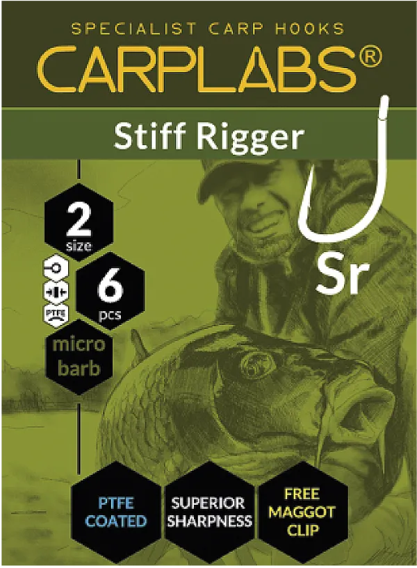 SNECI - Horgász webshop és horgászbolt - KONGER Carplabs Stiff Rigger 2 Titanium Grey Ringed