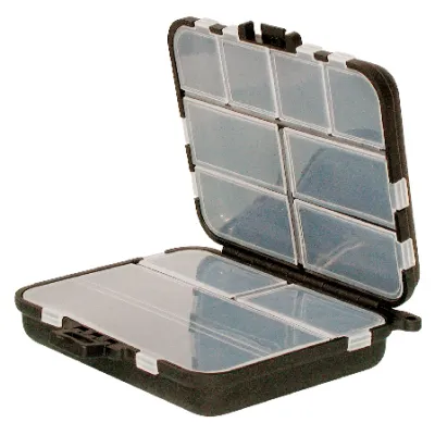 SNECI - Horgász webshop és horgászbolt - KONGER Fishing Box Brown Compartments:16 Double Sided 120x100x34mm