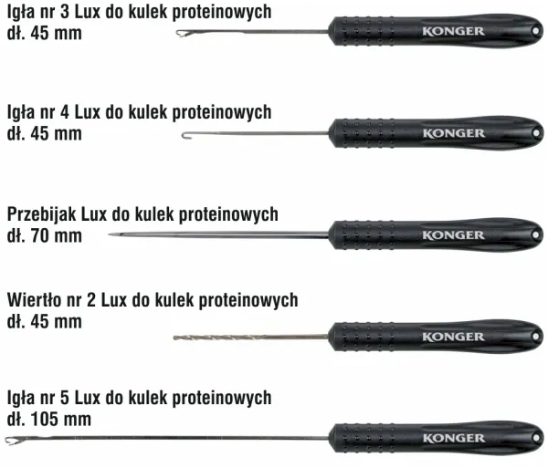 SNECI - Horgász webshop és horgászbolt - KONGER Team Carp Lux Boilie Needle Length 70mm