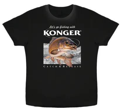 SNECI - Horgász webshop és horgászbolt - KONGER T-Shirt Carp Black Size S