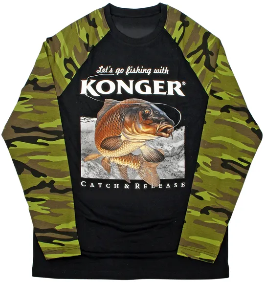 SNECI - Horgász webshop és horgászbolt - KONGER Carp Camou XL Hosszú ujjú póló