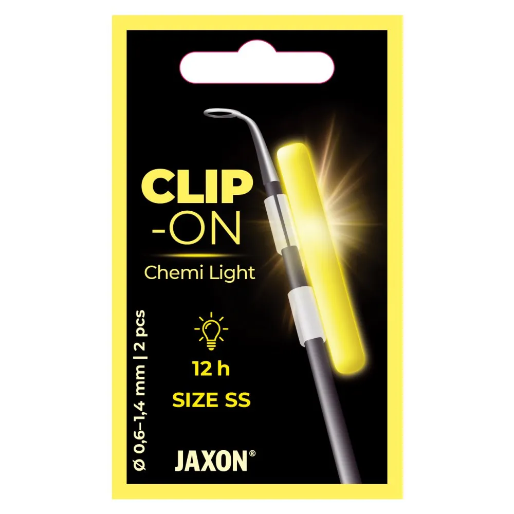 SNECI - Horgász webshop és horgászbolt - JAXON CLIP-ON LIGHTSTICK 1,5-1,9mm Yellow/green