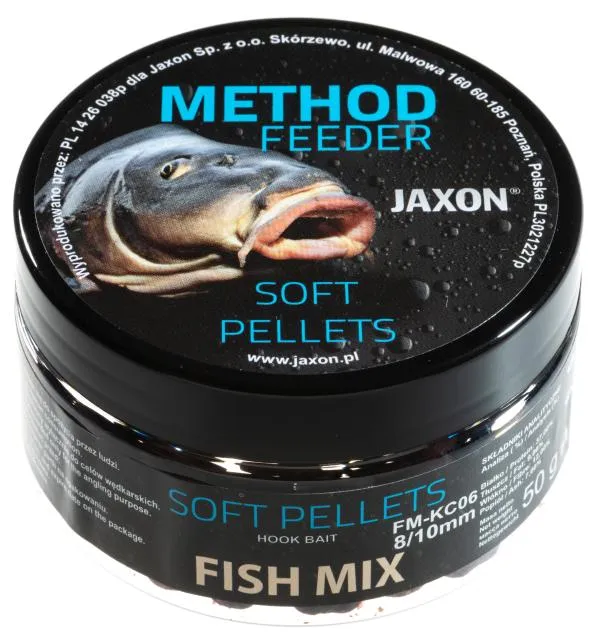 SNECI - Horgász webshop és horgászbolt - JAXON SOFT PELLETS FISH MIX 50g 8/10mm