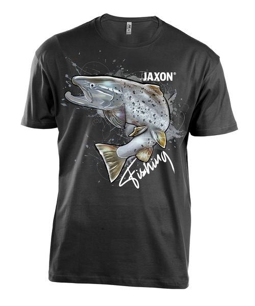 SNECI - Horgász webshop és horgászbolt - JAXON JAXON T-SHIRT BLACK - TROUT L