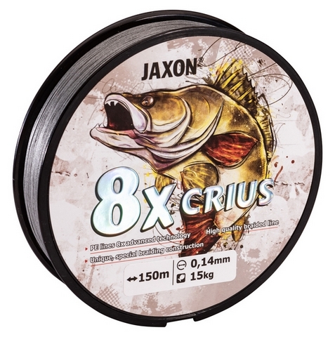 SNECI - Horgász webshop és horgászbolt - JAXON CRIUS 8X BRAIDED LINE 0,08mm 150m
