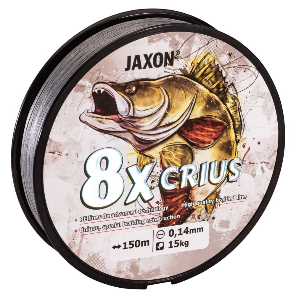 SNECI - Horgász webshop és horgászbolt - JAXON CRIUS 8X BRAIDED LINE 0,16mm 150m