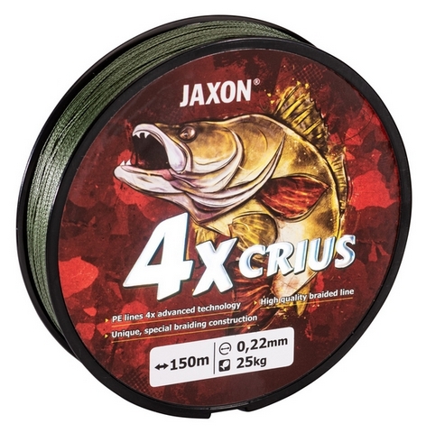 SNECI - Horgász webshop és horgászbolt - JAXON CRIUS 4X BRAIDED LINE 0,16mm 300m