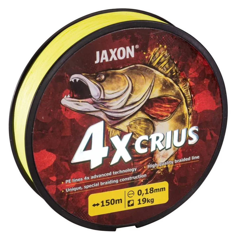 SNECI - Horgász webshop és horgászbolt - JAXON CRIUS 4X FLUO BRAIDED LINE 0,14mm 150m