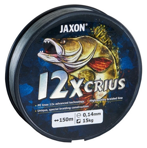 SNECI - Horgász webshop és horgászbolt - JAXON CRIUS 12X BRAIDED LINE 0,12mm 150m