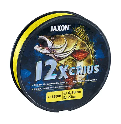 SNECI - Horgász webshop és horgászbolt - JAXON CRIUS 12X FLUO BRAIDED LINE 0,12mm 150m