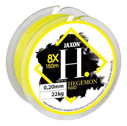 SNECI - Horgász webshop és horgászbolt - JAXON HEGEMON 8X FLUO BRAIDED LINE 0,10mm 150m