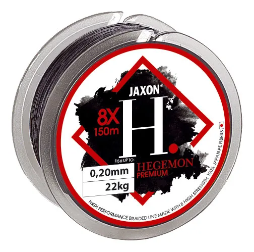 SNECI - Horgász webshop és horgászbolt - JAXON HEGEMON 8X PREMIUM BRAIDED LINE 0,18mm 10m