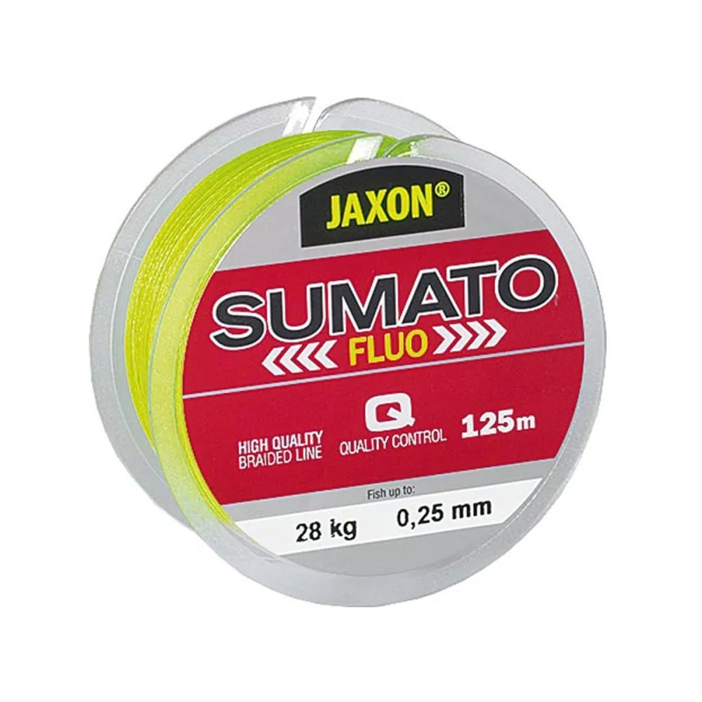 SNECI - Horgász webshop és horgászbolt - JAXON SUMATO FLUO BRAIDED LINE 0,10mm 125m