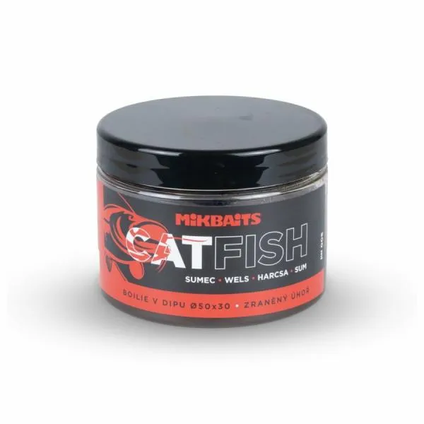 SNECI - Horgász webshop és horgászbolt - CATFISH – SEBZETT ANGOLNA  50x30mm dippelt bojli  500ml