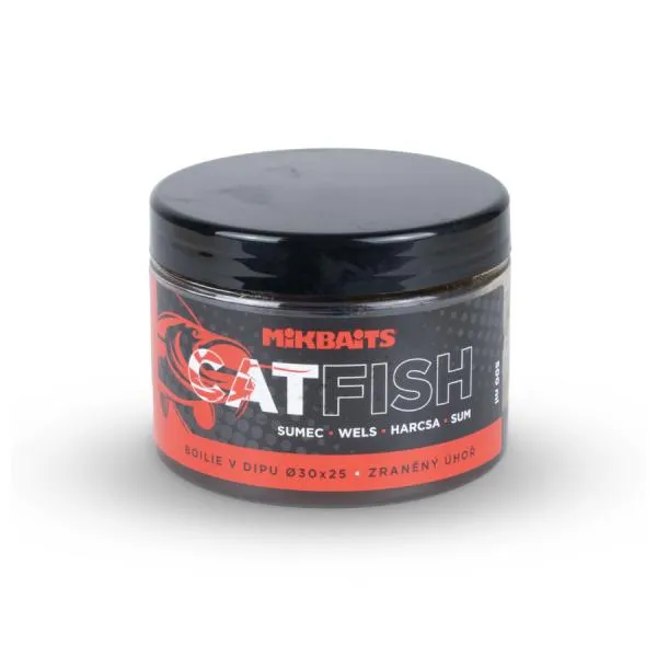 SNECI - Horgász webshop és horgászbolt - CATFISH – MÁJ HALIBUT B  30x25mm dippelt bojli  500ml