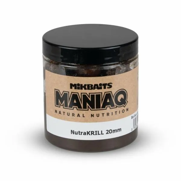 SNECI - Horgász webshop és horgászbolt - ManiaQ NUTRA KRILL Bojli in dip -250 ml   20mm