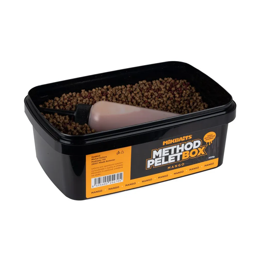 SNECI - Horgász webshop és horgászbolt - Method PelLet Box – Mango 400g + Activator 120ml