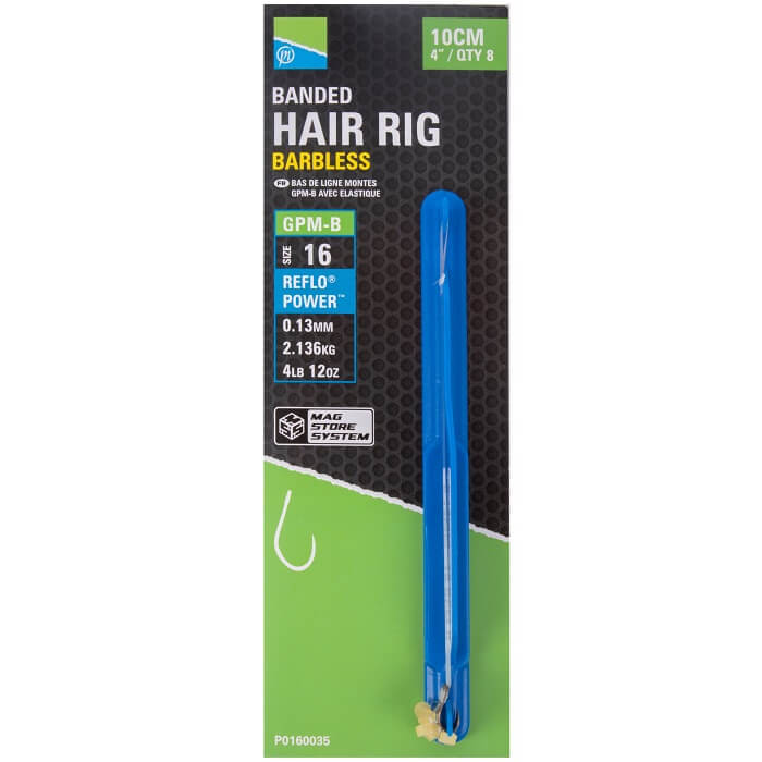 SNECI - Horgász webshop és horgászbolt - Gpm-B Banded Hair Rigs - 4"/10Cm - 12 Gpm-B