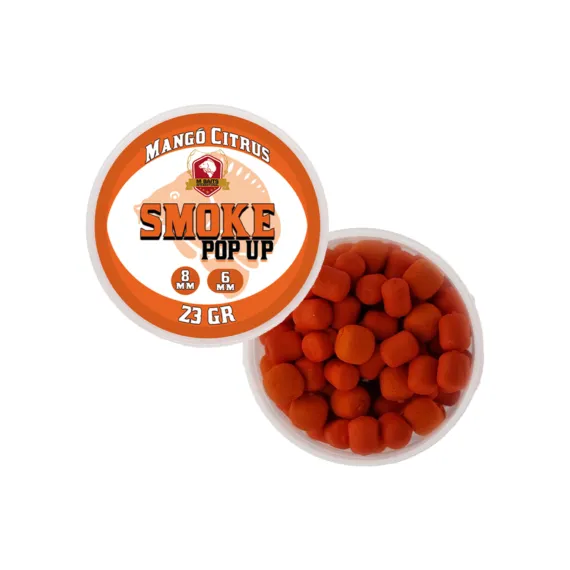 SNECI - Horgász webshop és horgászbolt - MBAITS Smoke Pop Up 6-8mm 23gr Mangó Citrus