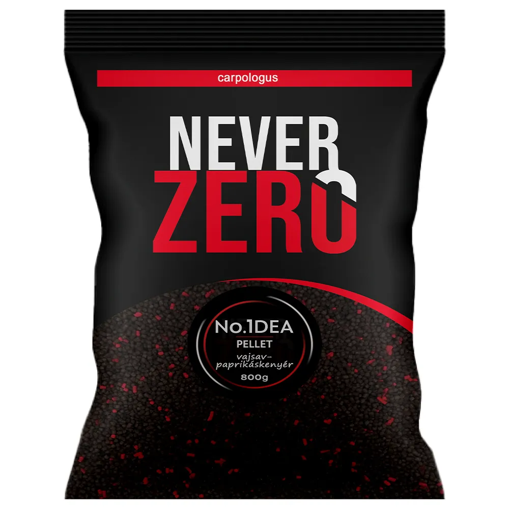 SNECI - Horgász webshop és horgászbolt - NEVER ZERO No.1dea (paprikáskenyér-vajsav) 2mm etető pellet pellet