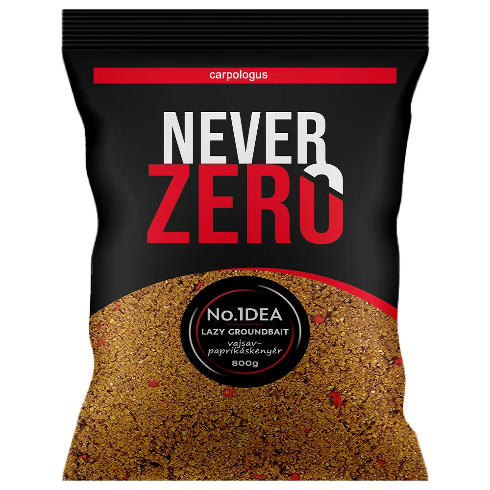 SNECI - Horgász webshop és horgászbolt - NEVER ZERO No.1dea (vajsav-paprikáskenyér) 800g lazy groundbait etetőanyag